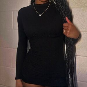 windsor bodycon long sleeve dress, small